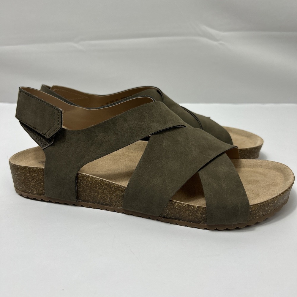 Dr Scholls Women Slingback Cross Strap Sport Luna Woosmoke Sandals Size US 9.5M